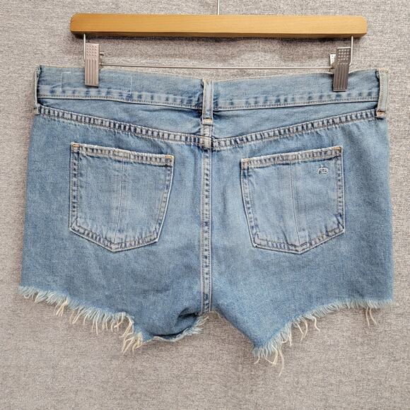 RAG & BONE WINNIE CUTOFF DENIM SHORTS, SIZE 27 - Picture 2 of 6